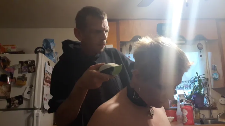 Baldbabey Gets A Haircut Inside Panties