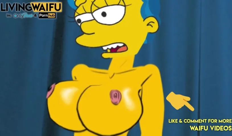 MARGE SIMPSON Cougar 2D Anime Real Waifu 5 Rides Huge ANIMATIO