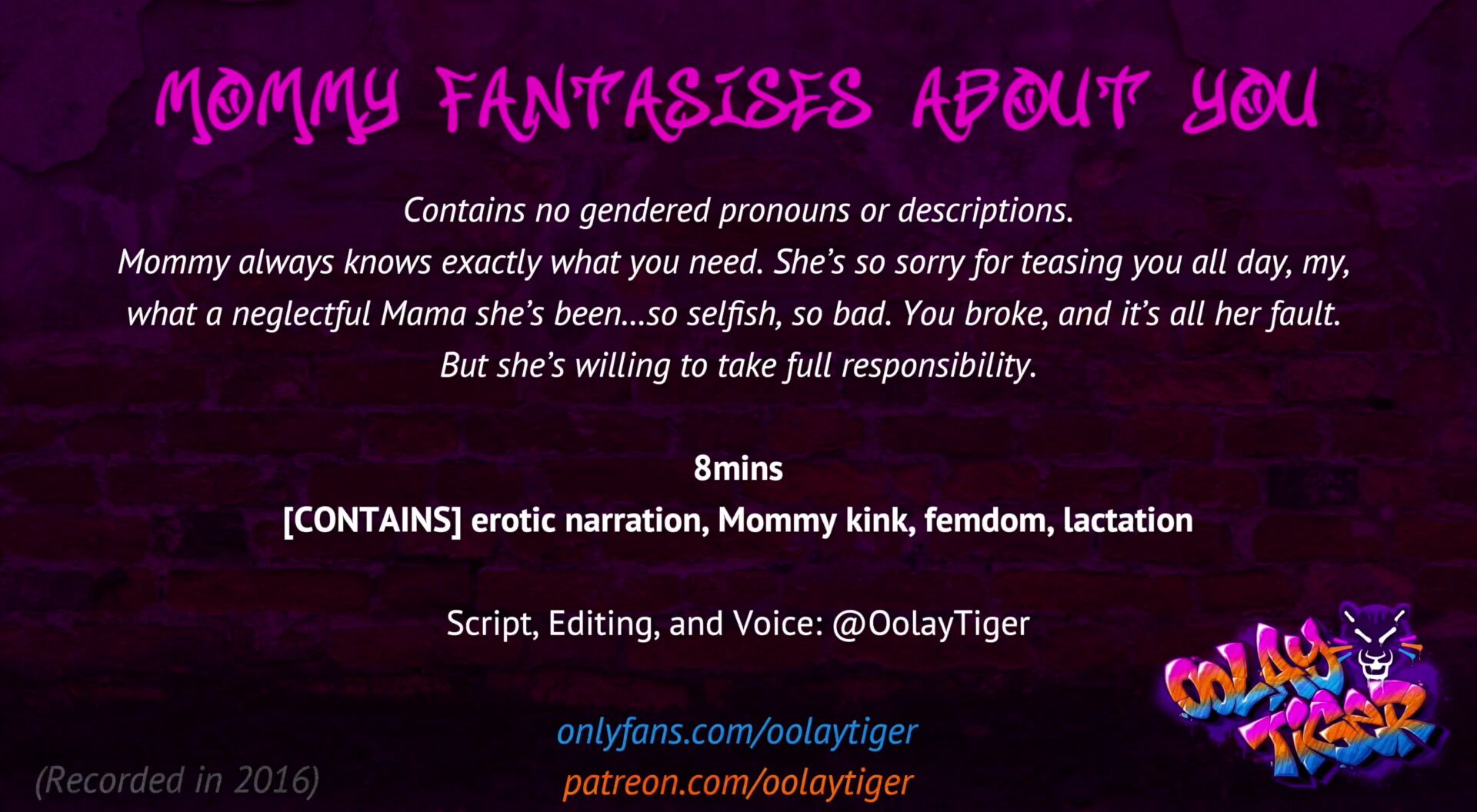 Mommy Fantasises about you | Sexsual Audio Narration by Oolay-Tiger